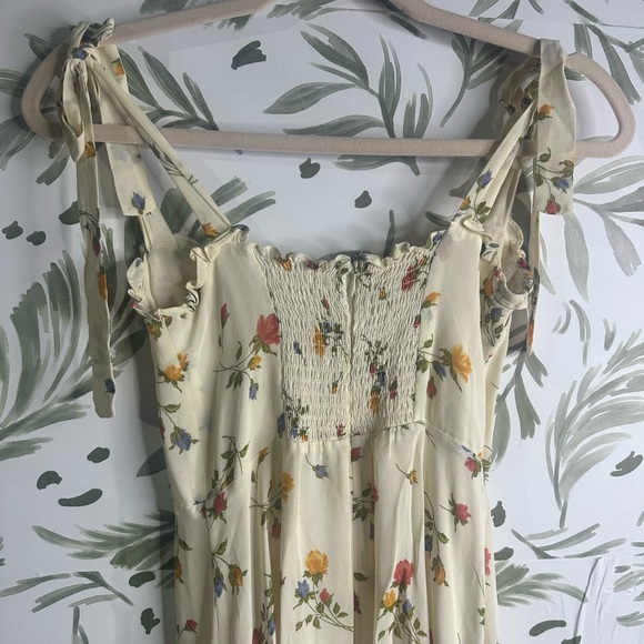 REFORMATION Nikita Floral Georgette Midi Dress - Picture 6 of 8